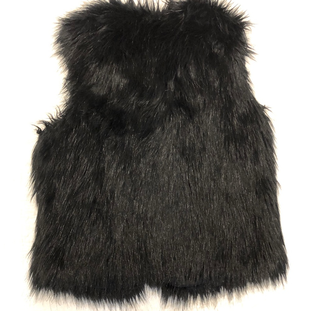 ChicWish Faux Fur Black vest Sz S - Picture 3 of 5